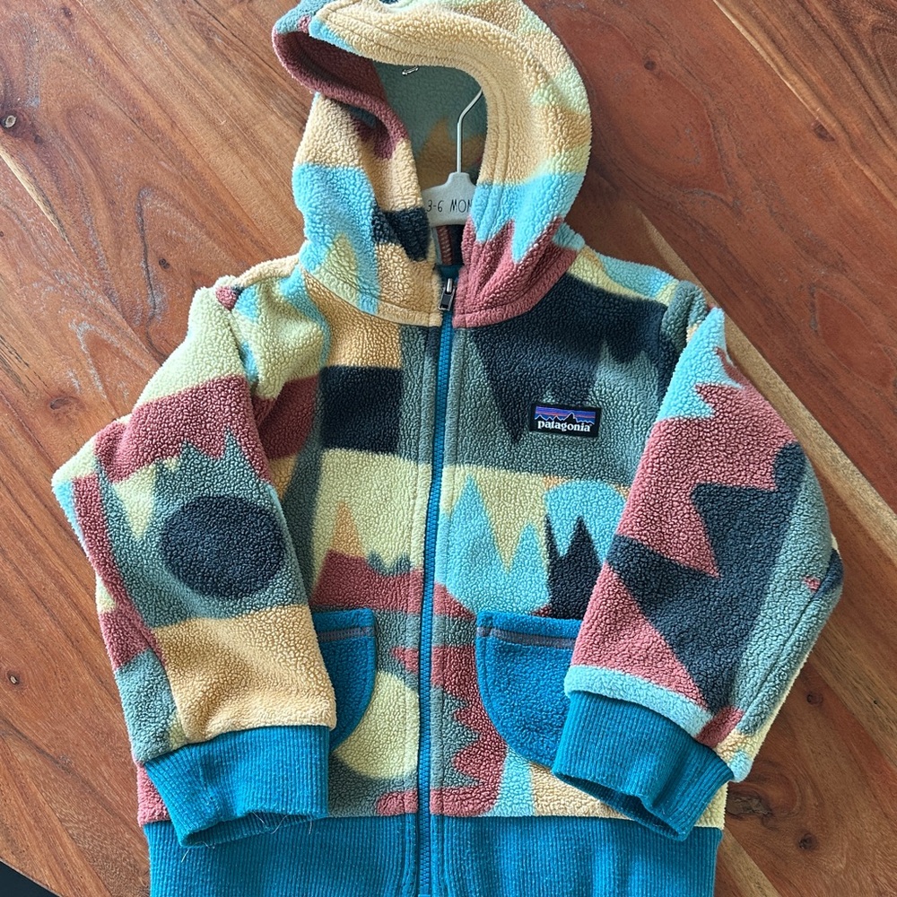 Patagonia Kids Colorful Fleece Hoodie